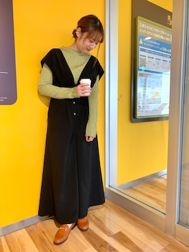 「アイテム（レインシューズ、ブラウン系）」を使った、HIMIKO　三井ｱｳﾄﾚｯﾄﾊﾟｰｸ札幌北広島さん（レディース・160cm）の秋コーディネート