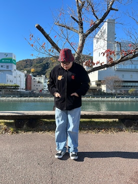 「アイテム（パンツ）」を使った、藤原さんさん（レディース・159cm）の冬コーディネート