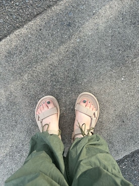「Teva（テバ）のアイテム（シューズ）」を使った、ha1neさん（レディース・158cm）の夏コーディネート