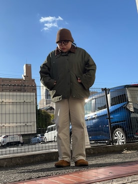 「アイテム（シューズ）」を使った、藤原さんさん（レディース・159cm）の冬コーディネート