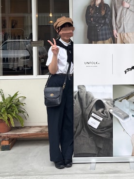 「CPCM（シーピーシーエム）のアイテム（バッグ）」を使った、SEAさん（レディース・156cm）の秋コーディネート