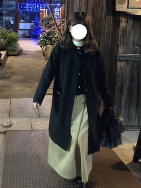 「FREAK'S STORE（フリークスストア）のアイテム（スカート、ベージュ系）」を使った、SEAさん（レディース・156cm）の春コーディネート