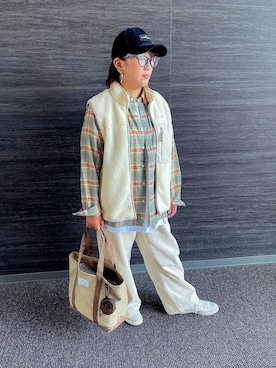 「Arnold Palmer（アーノルドパーマー）のアイテム（ブルゾン）」を使った、アーノルドパーマー@イオンモール常滑さん（レディース・154cm）の秋コーディネート