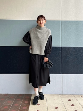 「nano・universe」｜「アイテム（その他）」を使った、さとう よしえさん（レディース・164cm）の冬コーディネート
