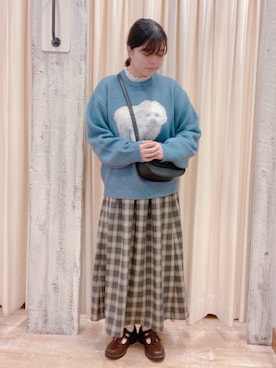 akariさん（レディース・156cm）の冬コーディネート