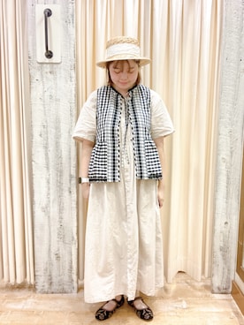 「アイテム（ドレスシューズ）」を使った、akariさん（レディース・156cm）の夏コーディネート