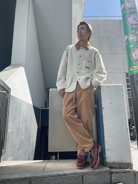 「MANASTASH（マナスタッシュ）のアイテム（ブルゾン）」を使った、Eitaさん（メンズ・180cm）の秋コーディネート