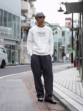 「MANASTASH（マナスタッシュ）のアイテム（パンツ）」を使った、Eitaさん（メンズ・180cm）の秋コーディネート