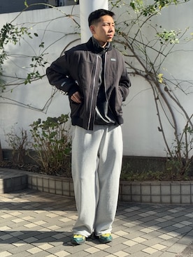 「MANASTASH（マナスタッシュ）のアイテム（パンツ）」を使った、Eitaさん（メンズ・180cm）の冬コーディネート