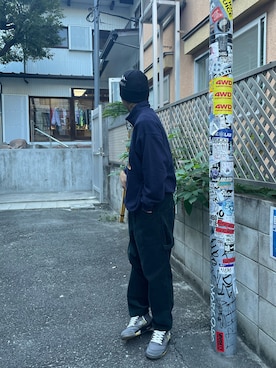 「MANASTASH（マナスタッシュ）のアイテム（スウェット）」を使った、Eitaさん（メンズ・180cm）の秋コーディネート