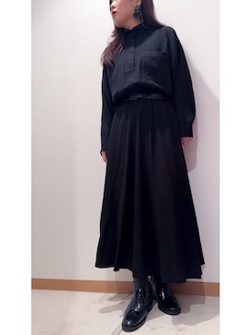 「VINTAGE（ヴィンテージ）のアイテム（ワンピース）」を使った、AOIさん（レディース・155cm）の秋コーディネート