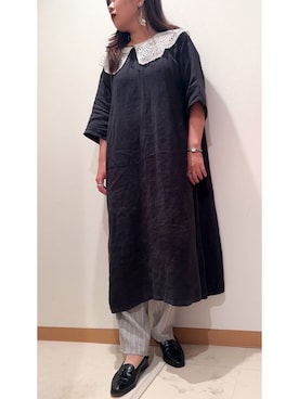 「BALLY（バリー）のアイテム（シューズ）」を使った、AOIさん（レディース・155cm）の秋コーディネート