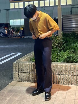 「GLOBAL WORK（グローバルワーク）のアイテム（ポロシャツ）」を使った、hysdhytさん（メンズ・165cm）の春コーディネート