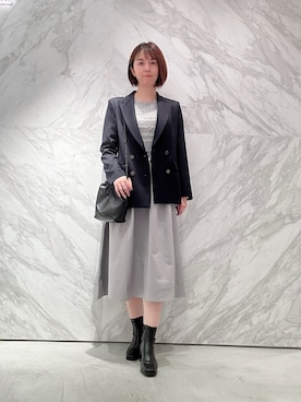 「ANAYI（アナイ）のアイテム（その他アウター）」を使った、Miura.yさん（レディース・168cm）の秋コーディネート