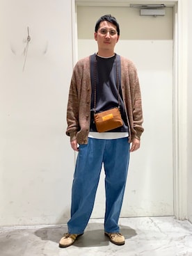 「アイテム（カーディガン/ボレロ）」を使った、hirokyun25さん（メンズ・175cm）の秋コーディネート