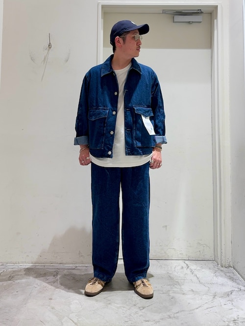 ainode】mishima タックテーパードパンツ（デニムパンツ）｜ai