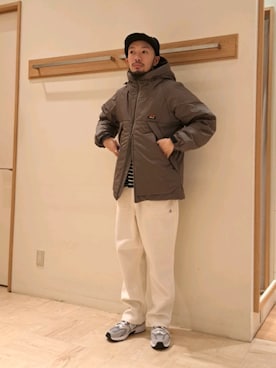 「halo commodity（ハロ　コモディティー）のアイテム（キャップ）」を使った、ながやまさん（メンズ・176cm）の秋コーディネート