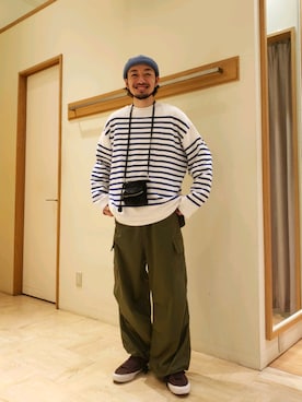 「コンズ」｜ながやまさん（メンズ・176cm）の春コーディネート