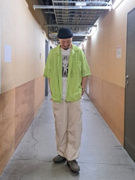 「FREDY&GLOSTER」｜ながやまさん（メンズ・176cm）の夏コーディネート