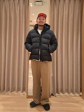 「アイテム（スウェット）」を使った、ながやまさん（メンズ・176cm）の冬コーディネート