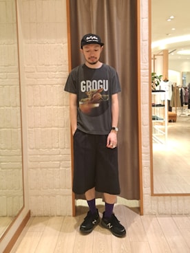 ながやまさん(メンズ・176cm)の夏コーディネート