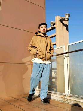 「ロクヨンクロス」｜ながやまさん（メンズ・176cm）の春コーディネート