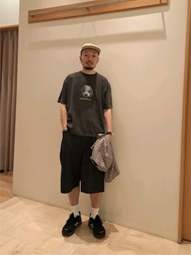 「halo commodity（ハロ　コモディティー）のアイテム」を使った、ながやまさん（メンズ・176cm）の夏コーディネート