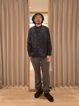 「アイテム（レッグウェア）」を使った、ながやまさん（メンズ・176cm）の秋コーディネート