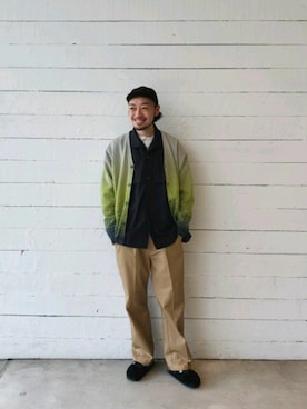 「ARMY TWILL（アーミーツイル）のアイテム（シャツ/ブラウス）」を使った、ながやまさん（メンズ・176cm）の春コーディネート