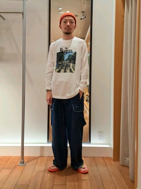 「halo commodity（ハロ　コモディティー）のアイテム」を使った、ながやまさん（メンズ・176cm）の夏コーディネート