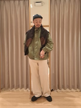 「FREDY&GLOSTER」｜ながやまさん（メンズ・176cm）の秋コーディネート
