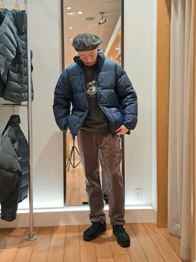 「ROSTER SOX（ロスターソックス）のアイテム（レッグウェア）」を使った、ながやまさん（メンズ・176cm）の冬コーディネート