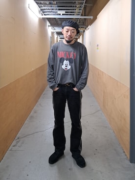 「ミッキー」｜ながやまさん（メンズ・176cm）の秋コーディネート