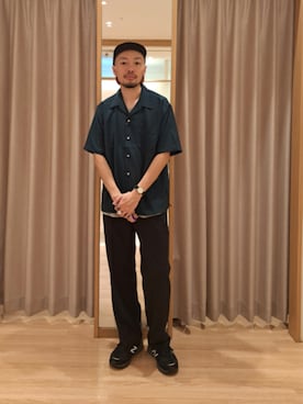 「FREDY&GLOSTER」｜ながやまさん（メンズ・176cm）の夏コーディネート