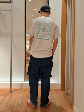 「halo commodity（ハロ　コモディティー）のアイテム」を使った、ながやまさん（メンズ・176cm）の夏コーディネート