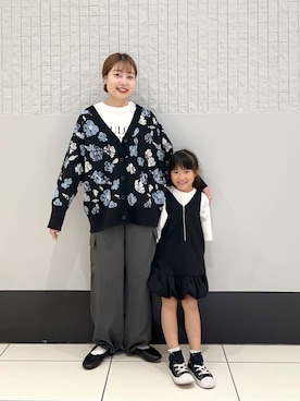 「キッズ服」｜「アイテム（ワンピース/ドレス）」を使った、hinano3232さん（レディース・160cm）の春コーディネート
