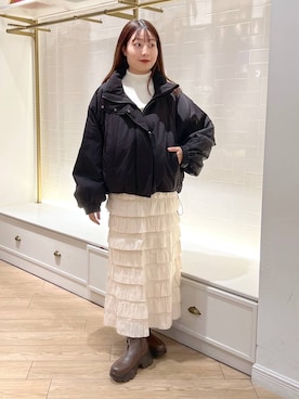 「アイテム（その他アウター）」を使った、hinano3232さん（レディース・160cm・20代）の秋コーディネート