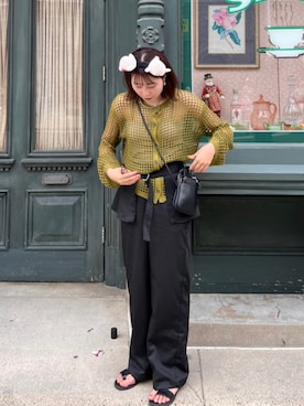 「cona（コナ）のアイテム」を使った、hinano3232さん（レディース・160cm）の夏コーディネート