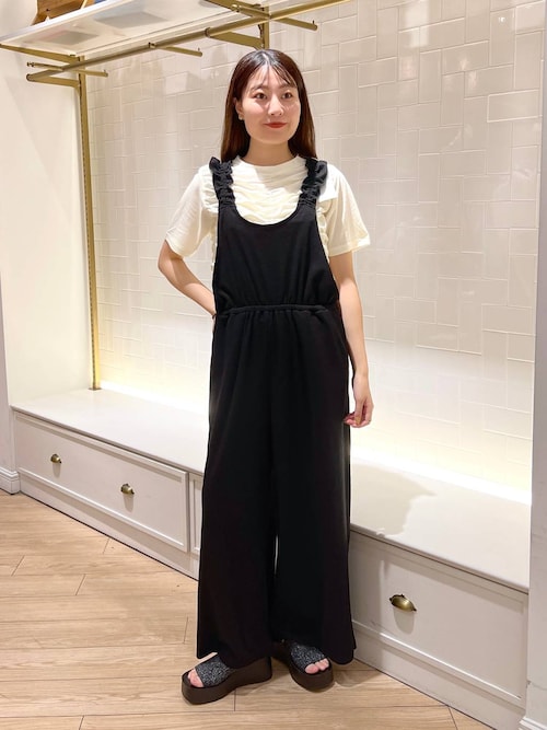 今季ローリーズファーム フリルサロペット 楽天市場】フリルサロペット LOWRYS FARM ローリーズファーム