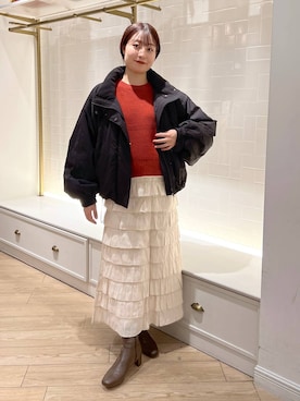 「アイテム（その他アウター）」を使った、hinano3232さん（レディース・160cm・20代）の秋コーディネート