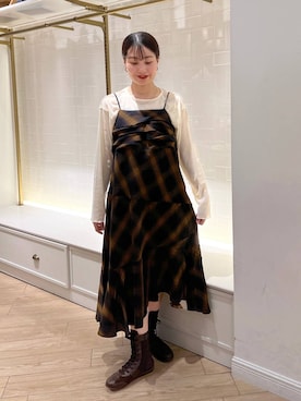 「アイテム（バレッタ/ヘアクリップ）」を使った、hinano3232さん（レディース・160cm・20代）の夏コーディネート