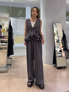 「アイテム（オールインワン・サロペット）」を使った、あわちゃんさん（レディース・163cm・20代）の夏コーディネート
