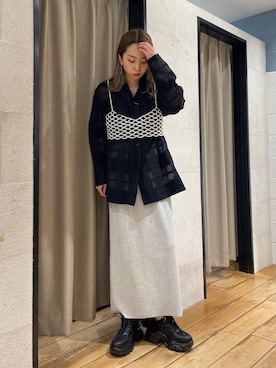 「アイテム（その他トップス）」を使った、あわちゃんさん（レディース・164cm・20代）の春コーディネート