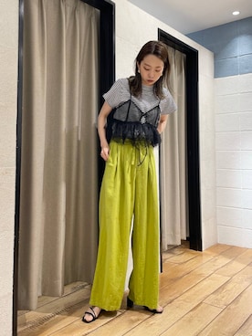 「アイテム（その他トップス）」を使った、あわちゃんさん（レディース・163cm・20代）の春コーディネート