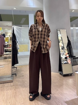 「アイテム（サンダル）」を使った、あわちゃんさん（レディース・163cm・20代）の秋コーディネート