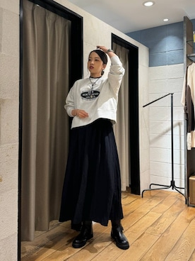 「アイテム（スウェット）」を使った、あわちゃんさん（レディース・163cm・20代）の秋コーディネート