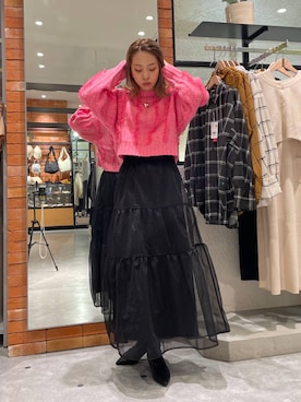 「高見え」｜「アイテム（モカシン/デッキシューズ）」を使った、あわちゃんさん（レディース・164cm）の秋コーディネート