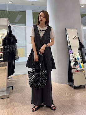 「アイテム（スラックス）」を使った、あわちゃんさん（レディース・163cm・20代）の夏コーディネート