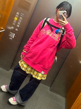 「アイテム（スウェット）」を使った、　はるなさん（レディース・160cm）の春コーディネート