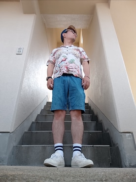 「WILD THINGS（ワイルドシングス）のアイテム（パンツ）」を使った、loveshoseさん（メンズ・167cm）の夏コーディネート